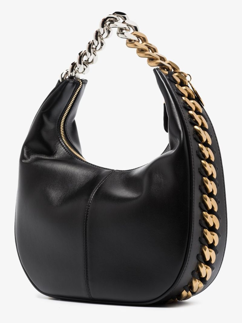 Black Frayme Zipit Small Faux Leather Shoulder Bag