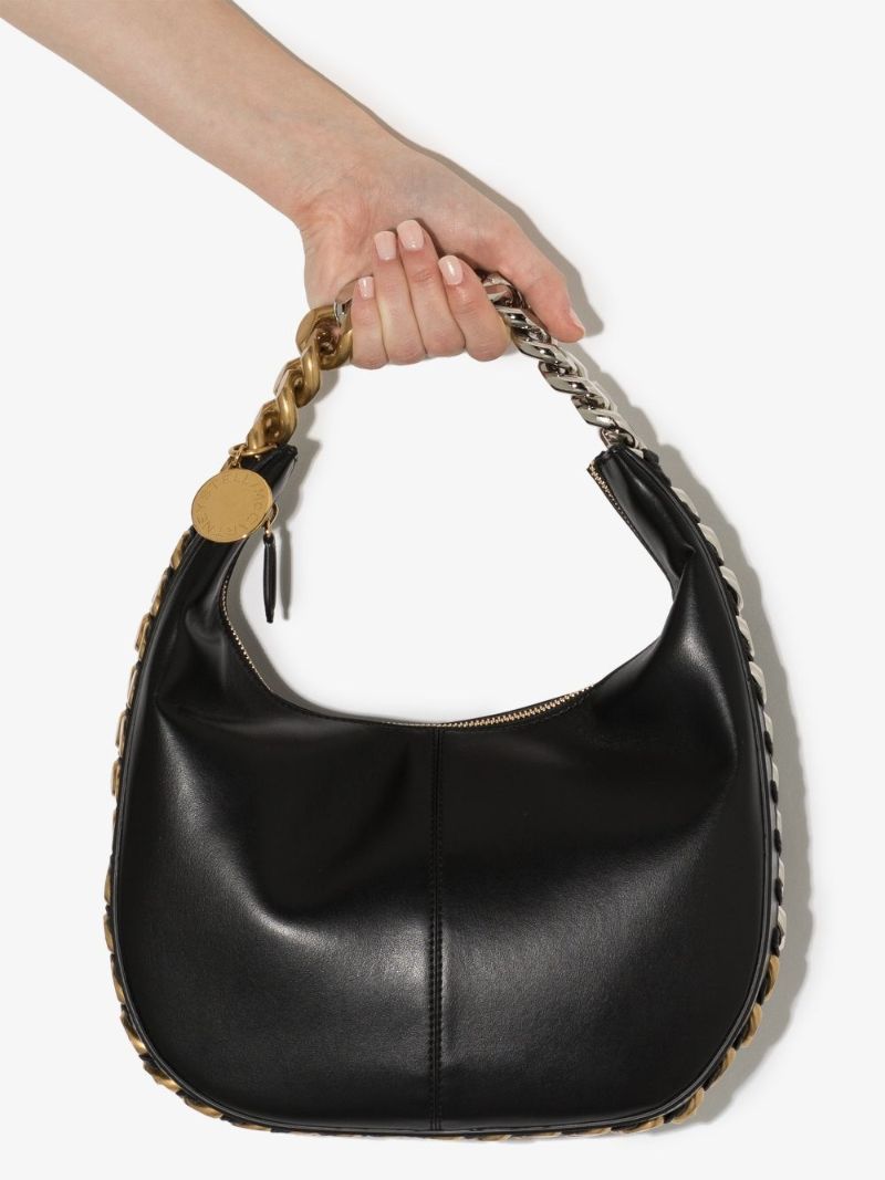 Black Frayme Zipit Small Faux Leather Shoulder Bag