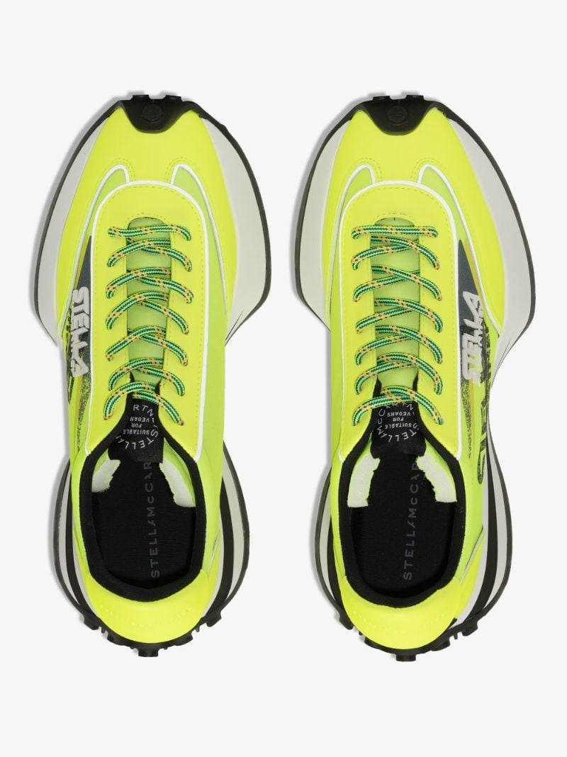Yellow Reclypse Panelled Sneakers
