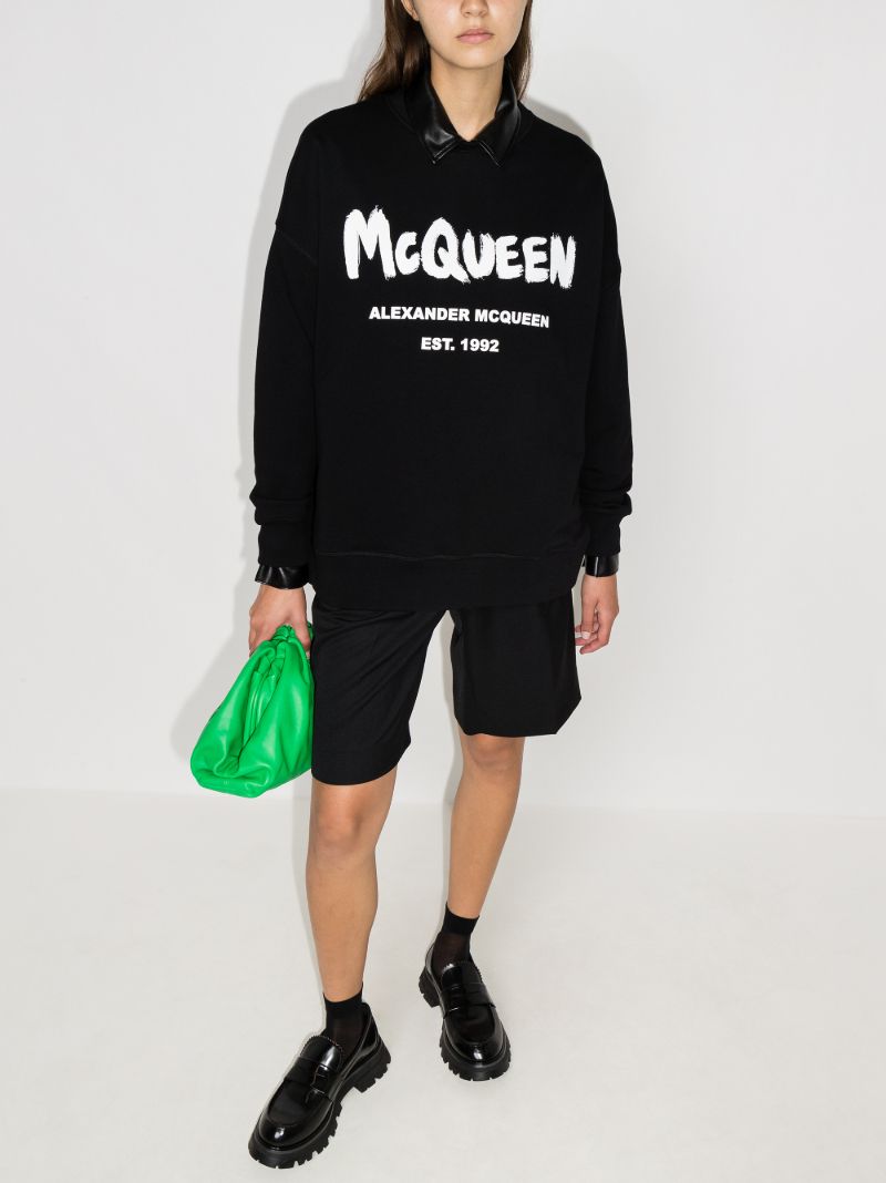 Graffiti Logo Cotton Sweatshirt