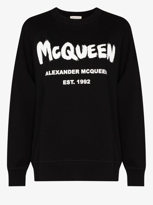 Graffiti Logo Cotton Sweatshirt