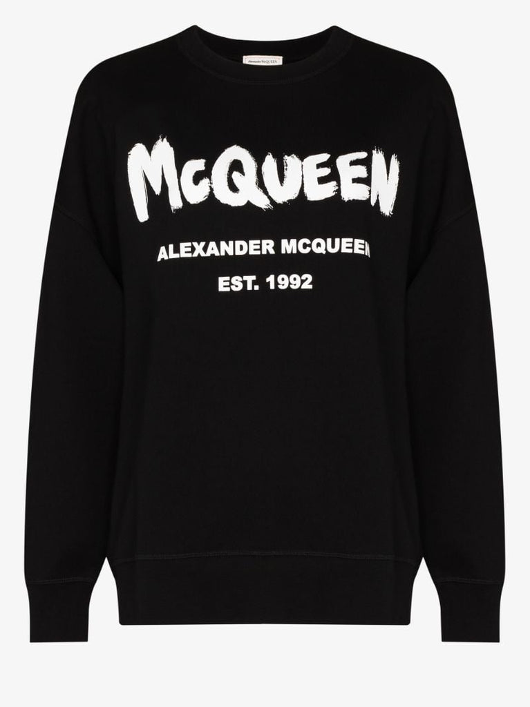 Graffiti Logo Cotton Sweatshirt