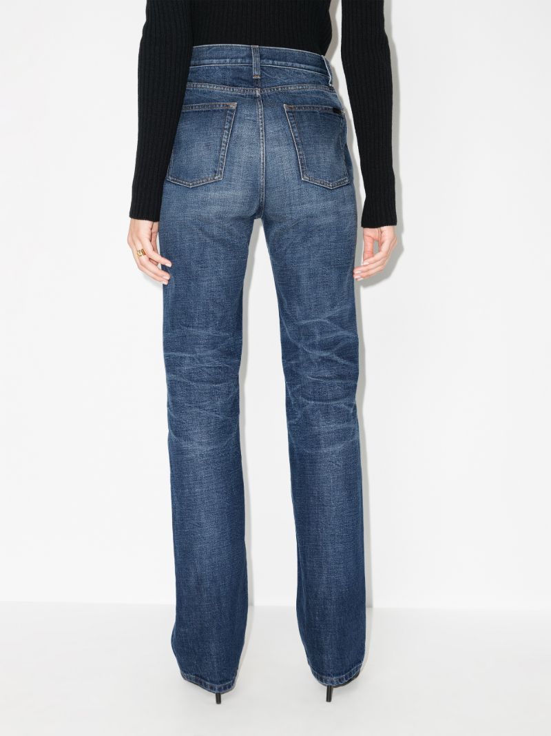 Blue Straight-leg Jeans