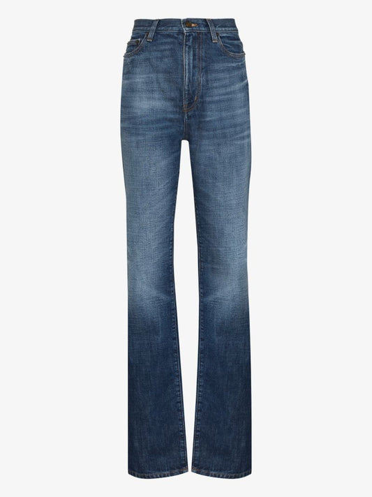 Blue Straight-leg Jeans