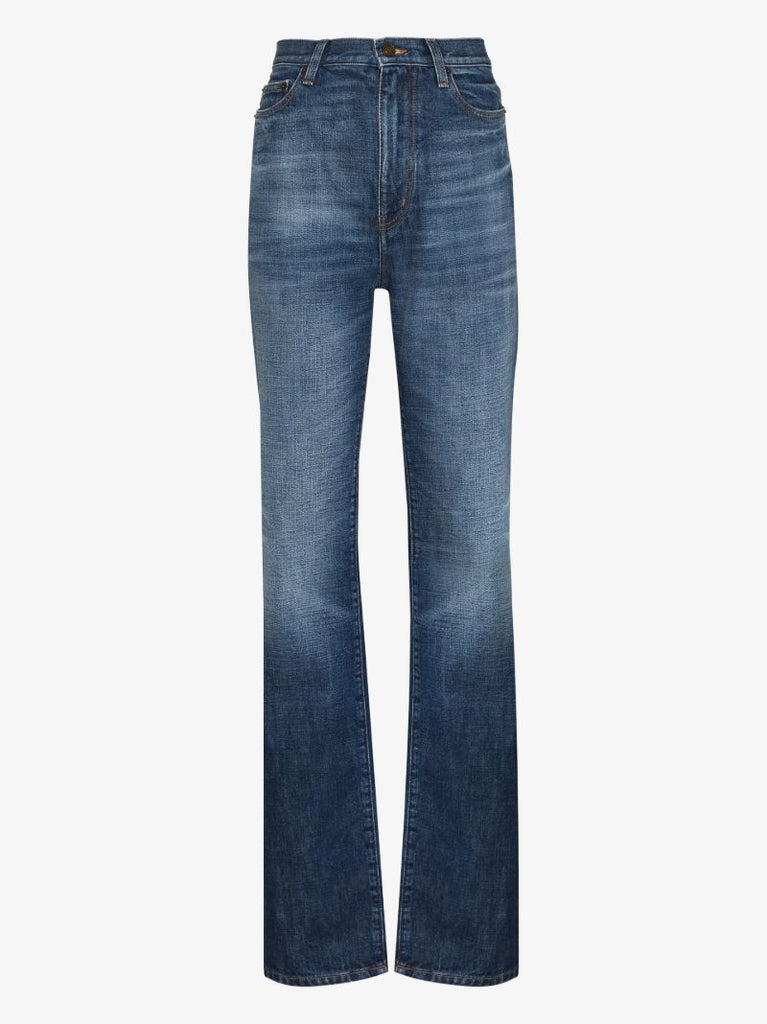 Blue Straight-leg Jeans