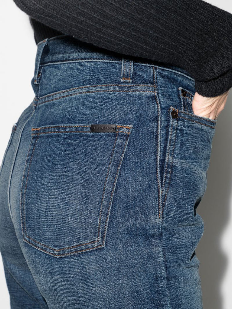 Blue Straight-leg Jeans