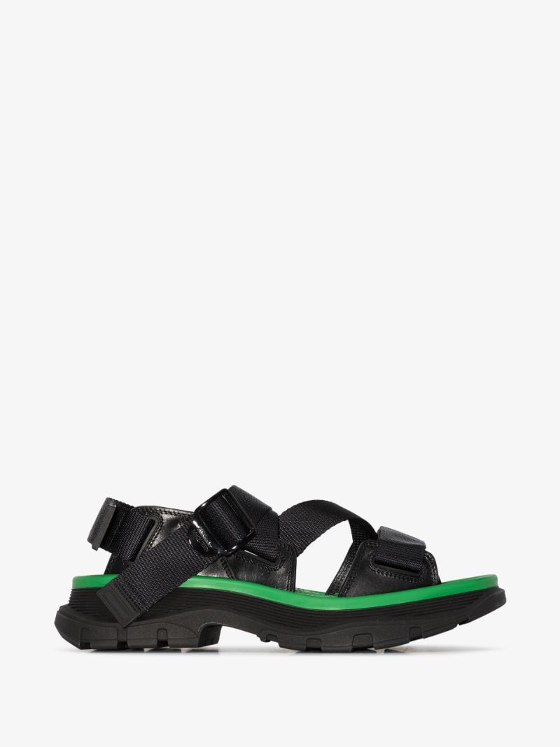 Black Tread Chunky Sandals