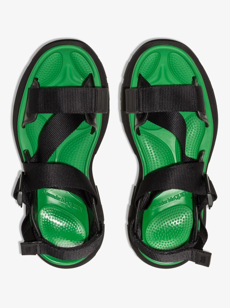Black Tread Chunky Sandals