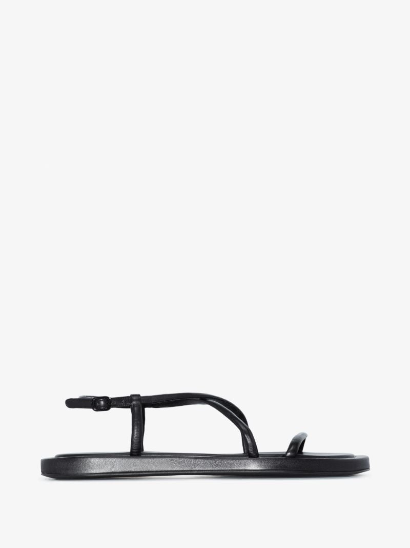 Black Leather Sandals