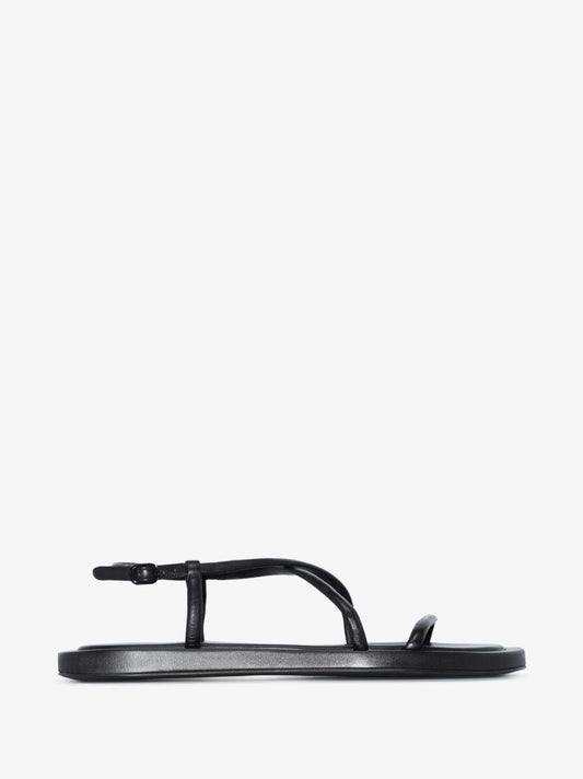 Black Leather Sandals