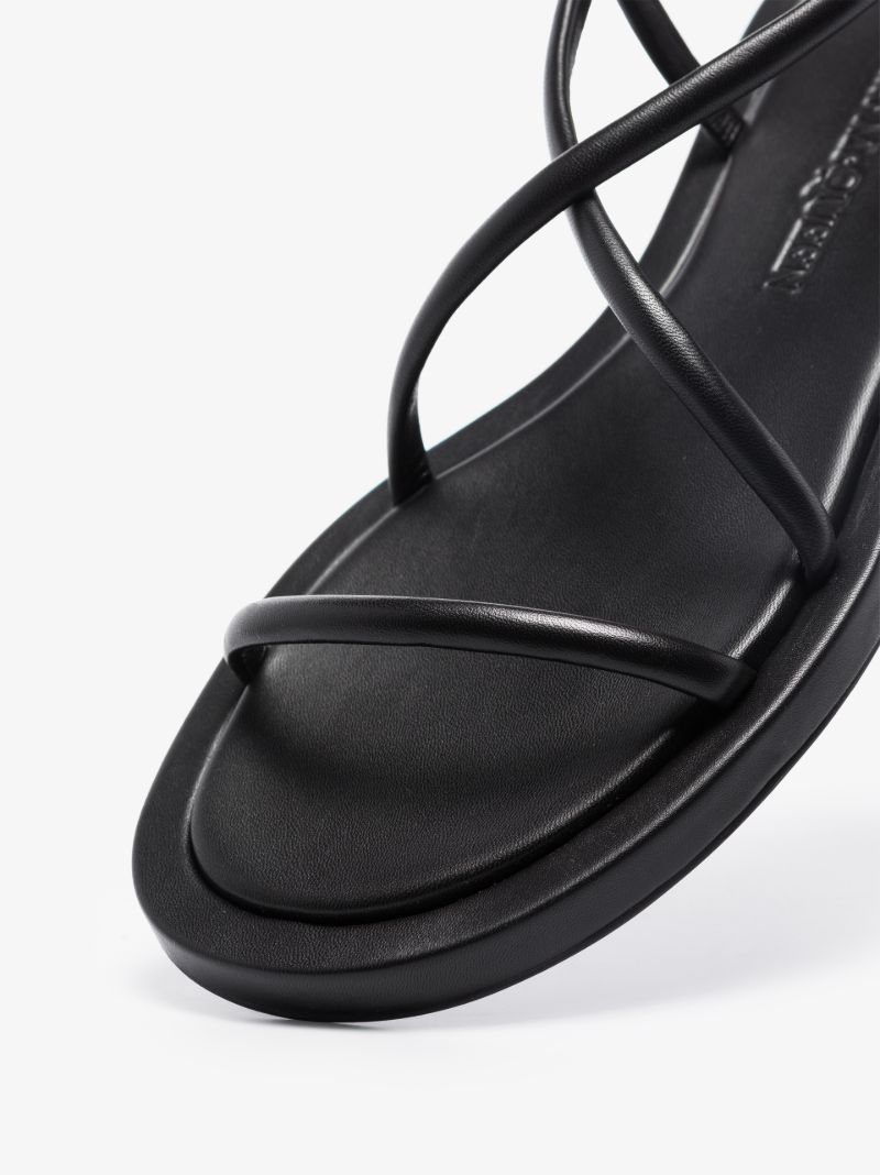 Black Leather Sandals