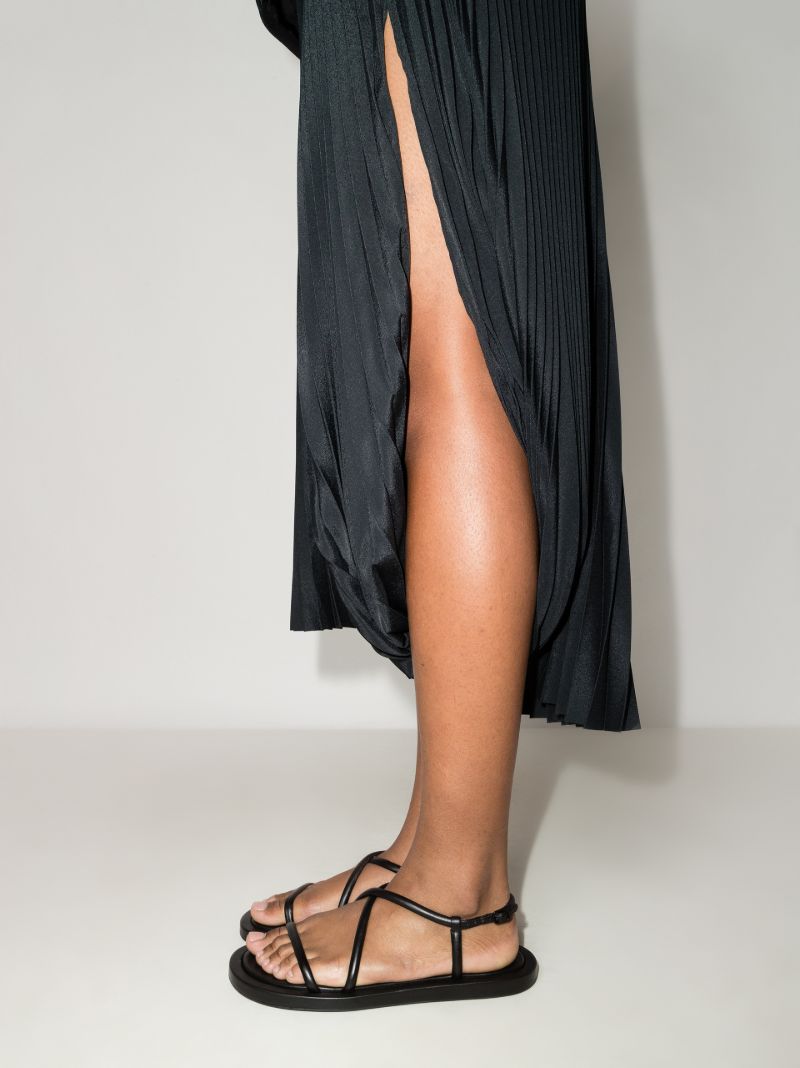 Black Leather Sandals