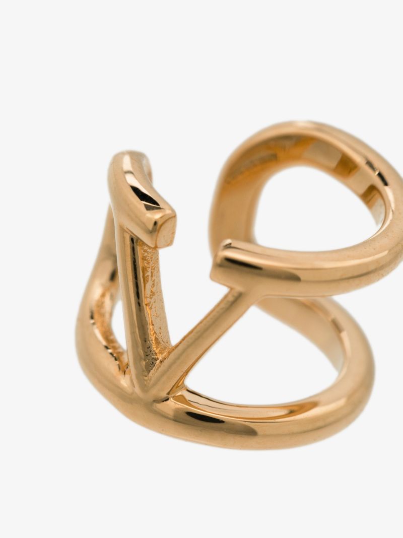 Gold Tone Vlogo Ear Cuff