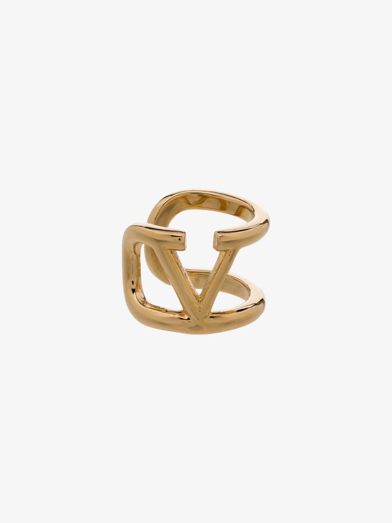 Gold Tone Vlogo Ear Cuff