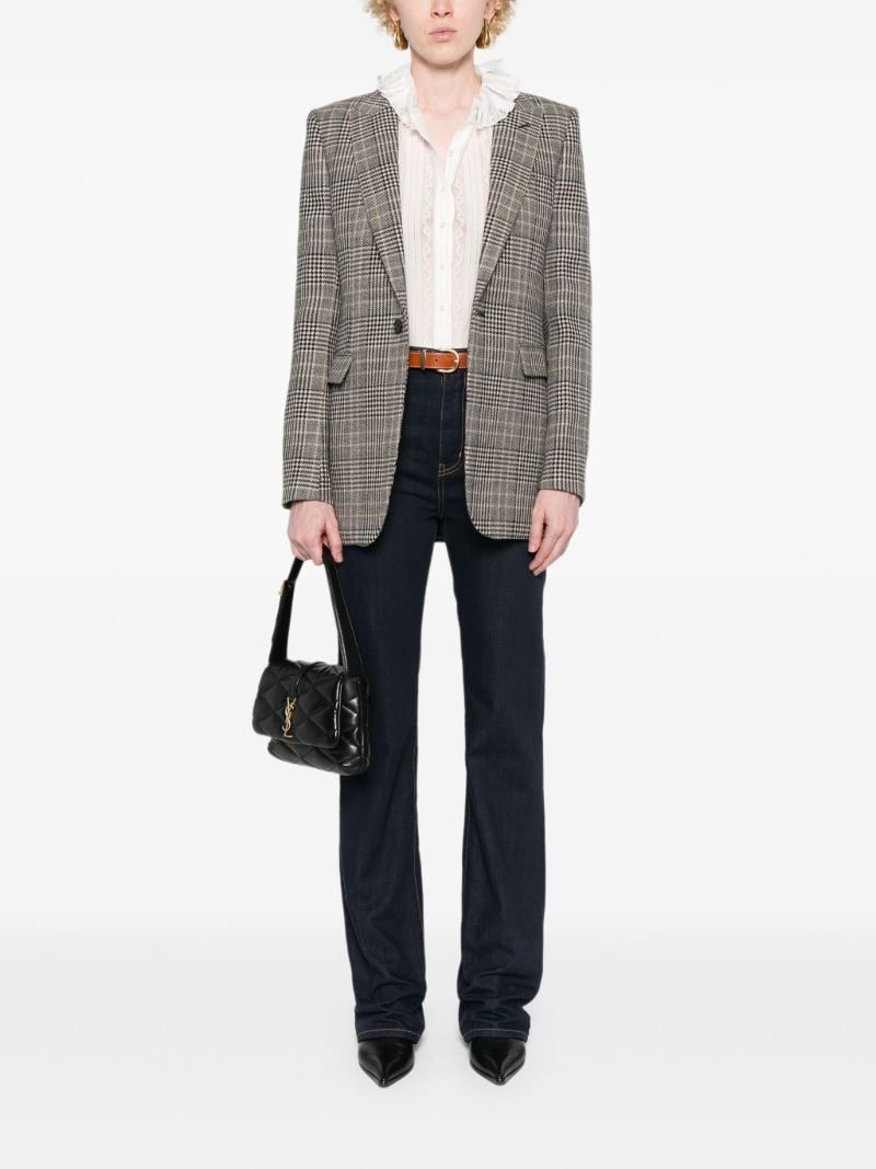 Brown Prince of Wales Checked Blazer