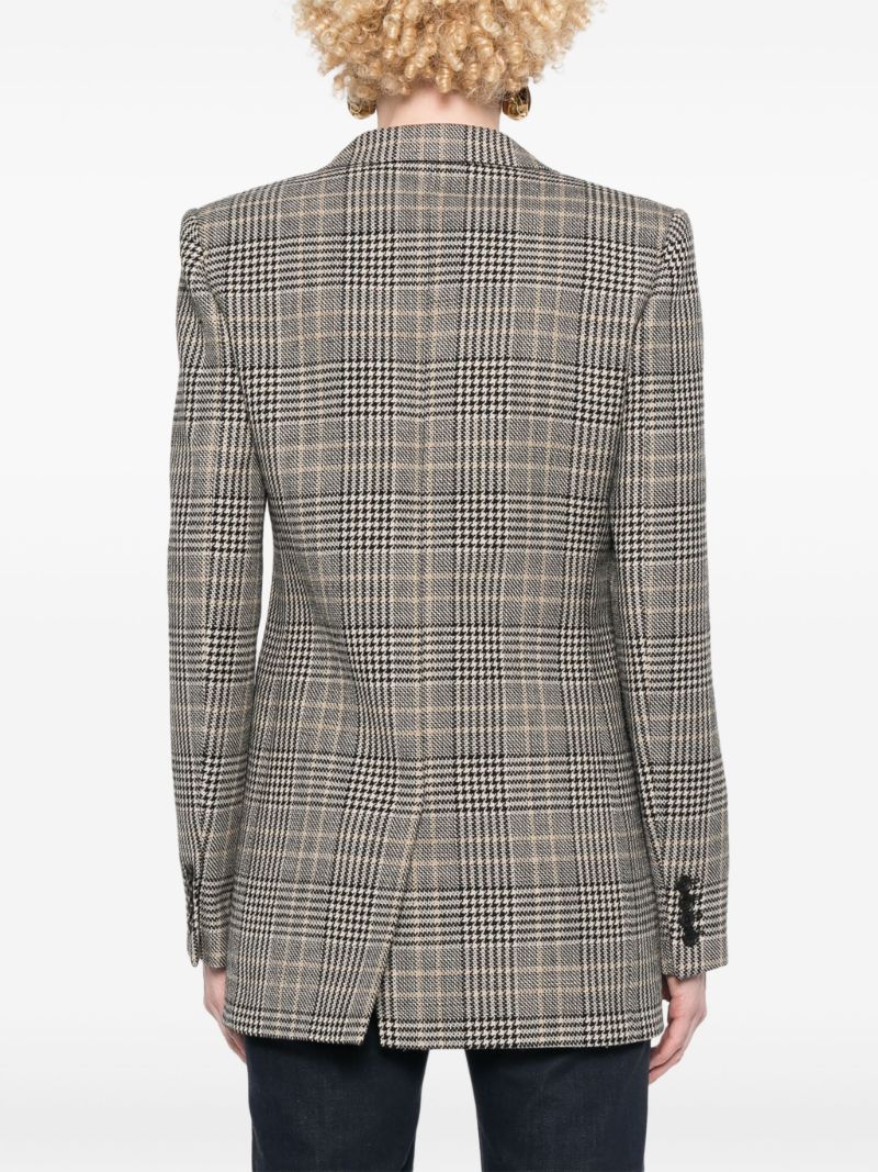 Brown Prince of Wales Checked Blazer