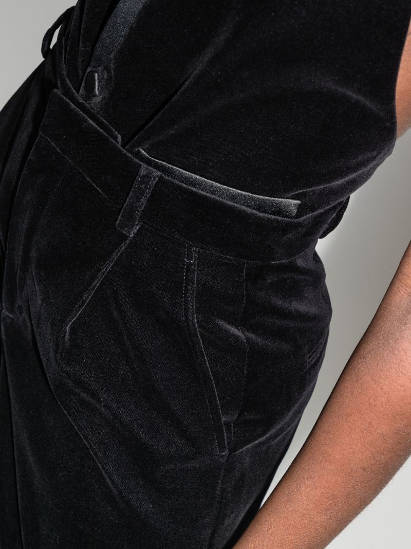 High Waist Velvet Shorts