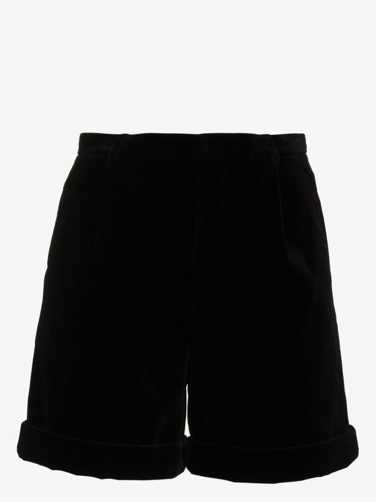 High Waist Velvet Shorts