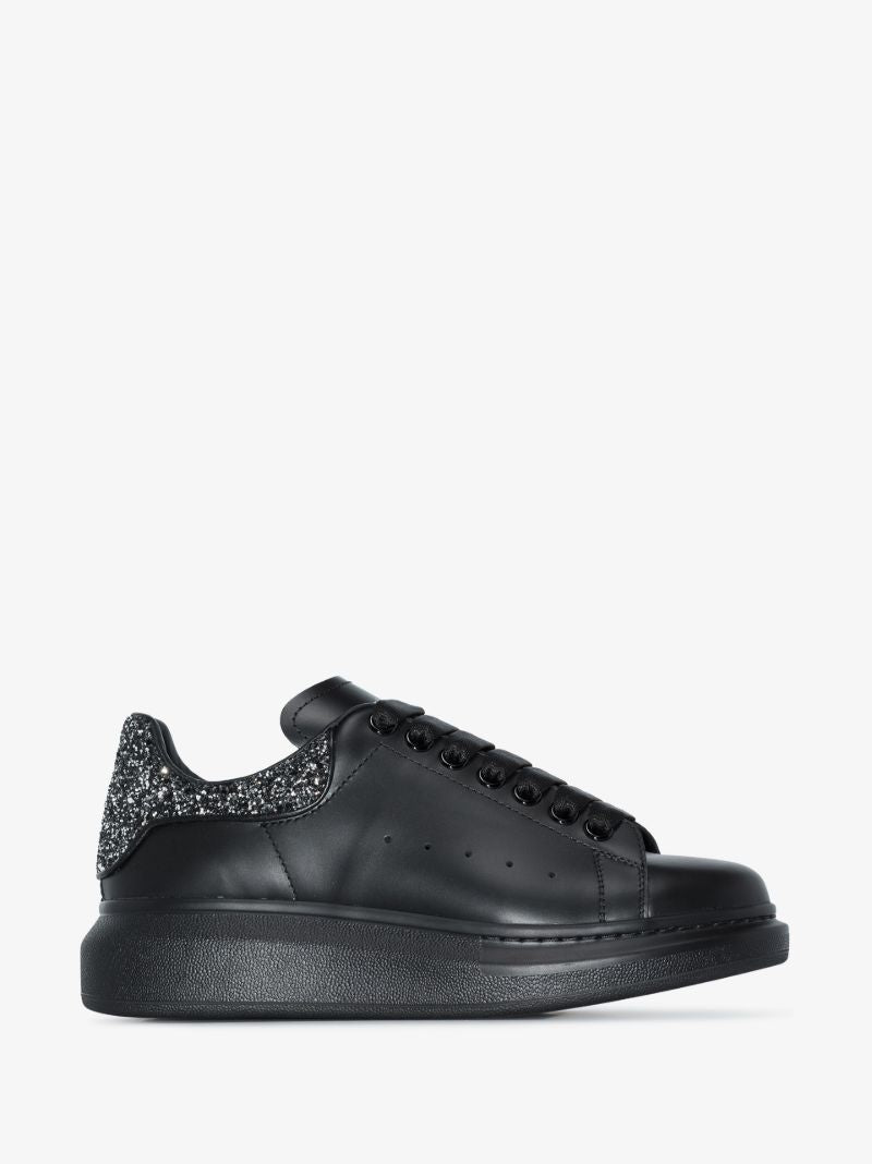 Black Glitter Oversized Sneakers