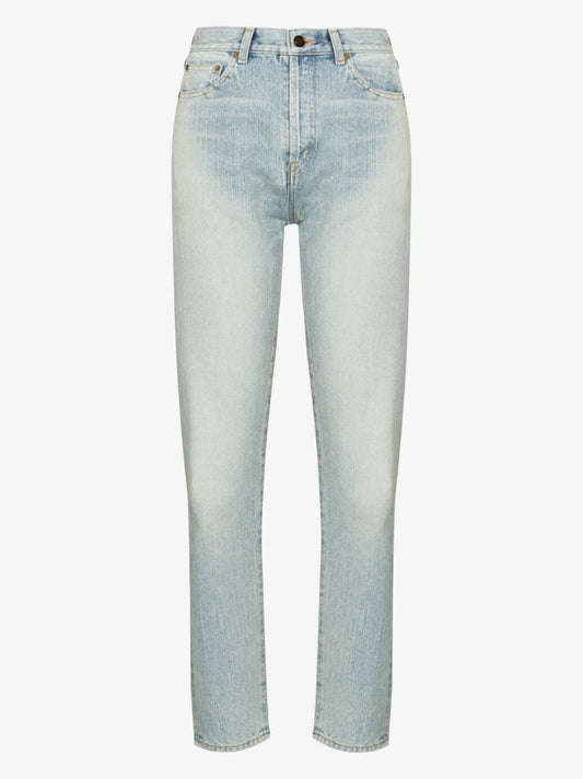 Blue Straight-leg Jeans