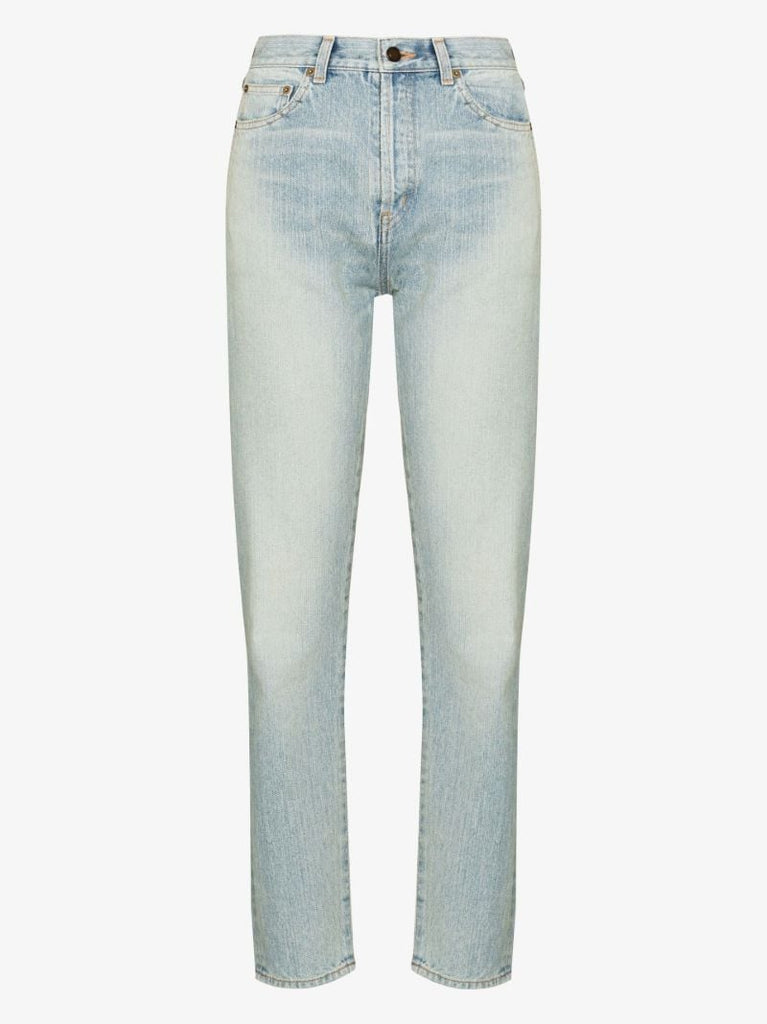 Blue Straight-leg Jeans