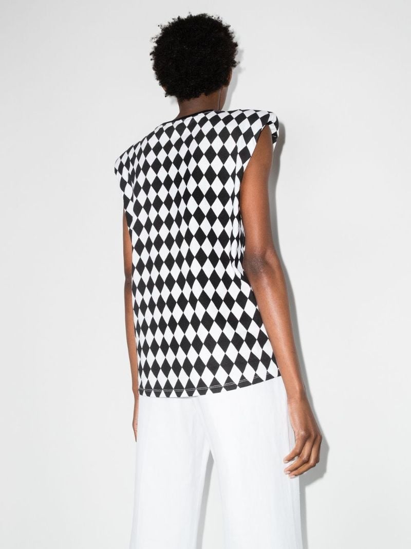 X Karl Lagerfeld Diamond Print Tank Top