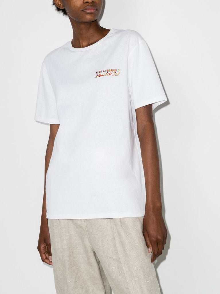 X K/karl Embroidered Logo T-shirt