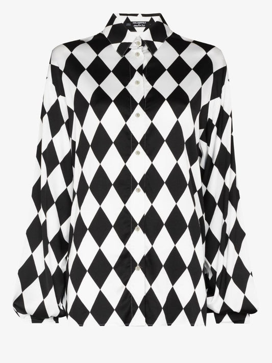 X Karl Lagerfeld Diamond Print Shirt