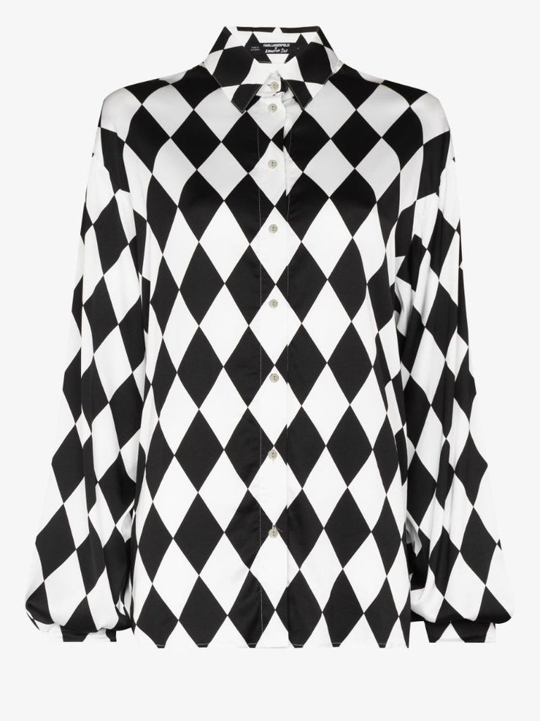 X Karl Lagerfeld Diamond Print Shirt