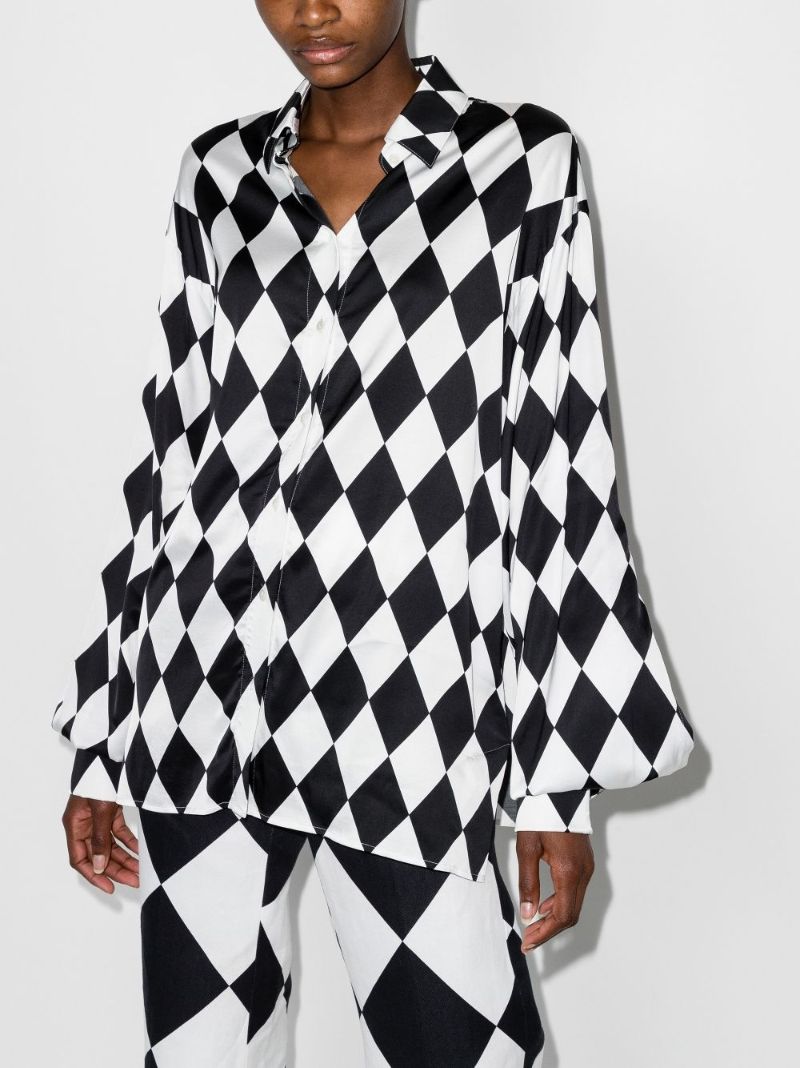 X Karl Lagerfeld Diamond Print Shirt