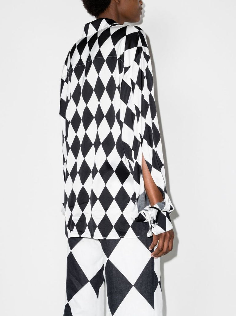 X Karl Lagerfeld Diamond Print Shirt