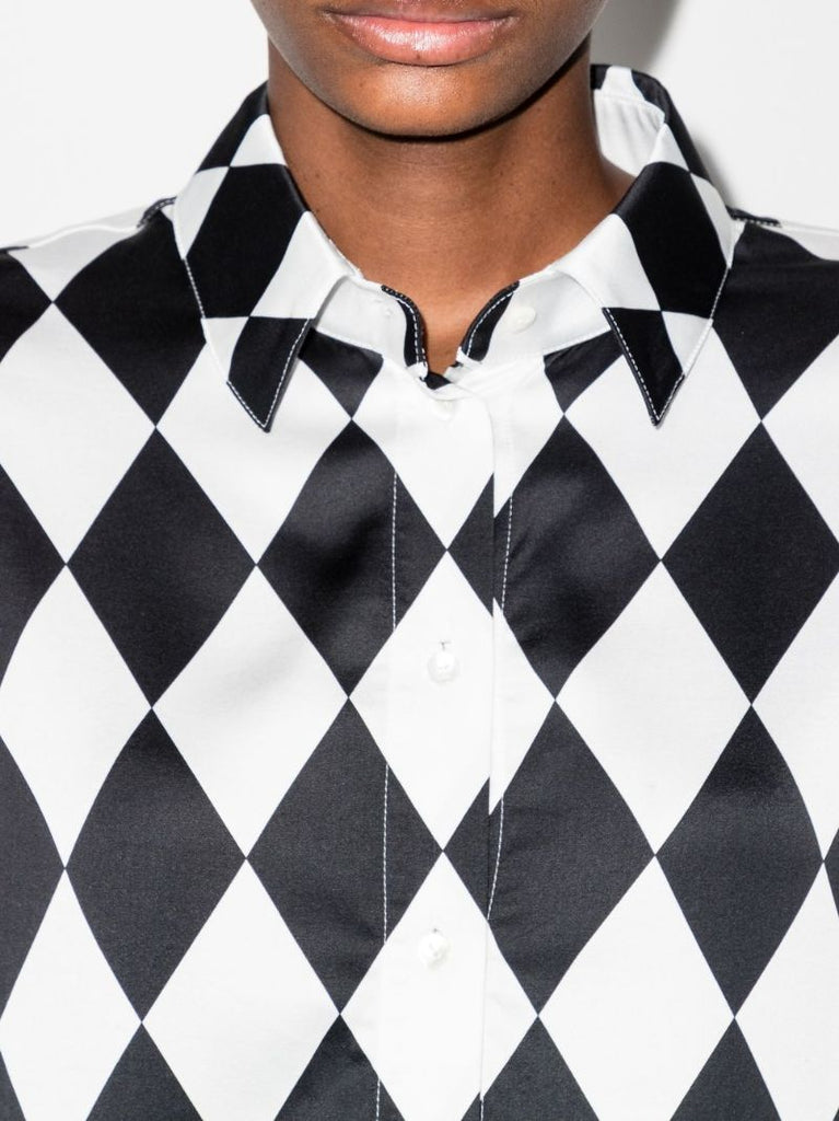 X Karl Lagerfeld Diamond Print Shirt