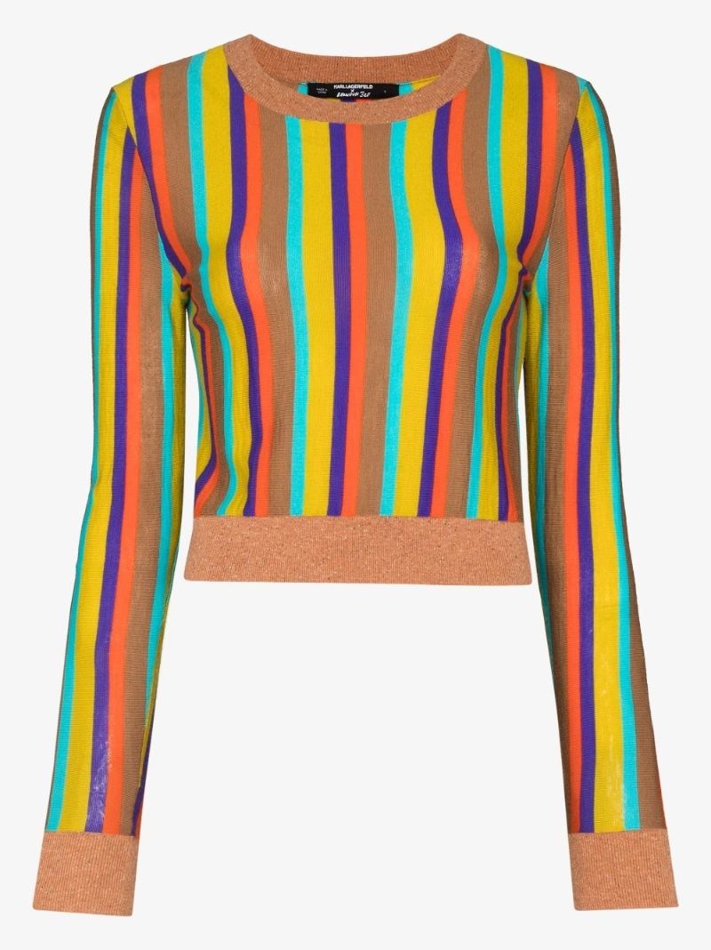 Multicolour X Karl Lagerfeld Striped Sweater