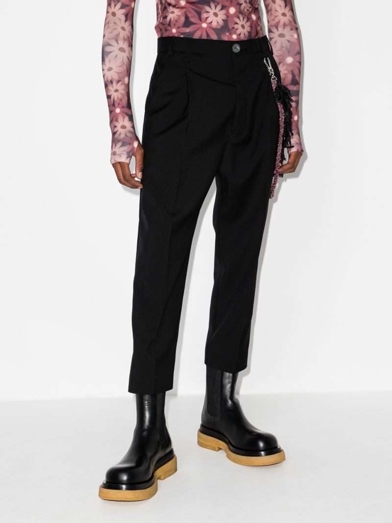 Tapered Cotton Trousers