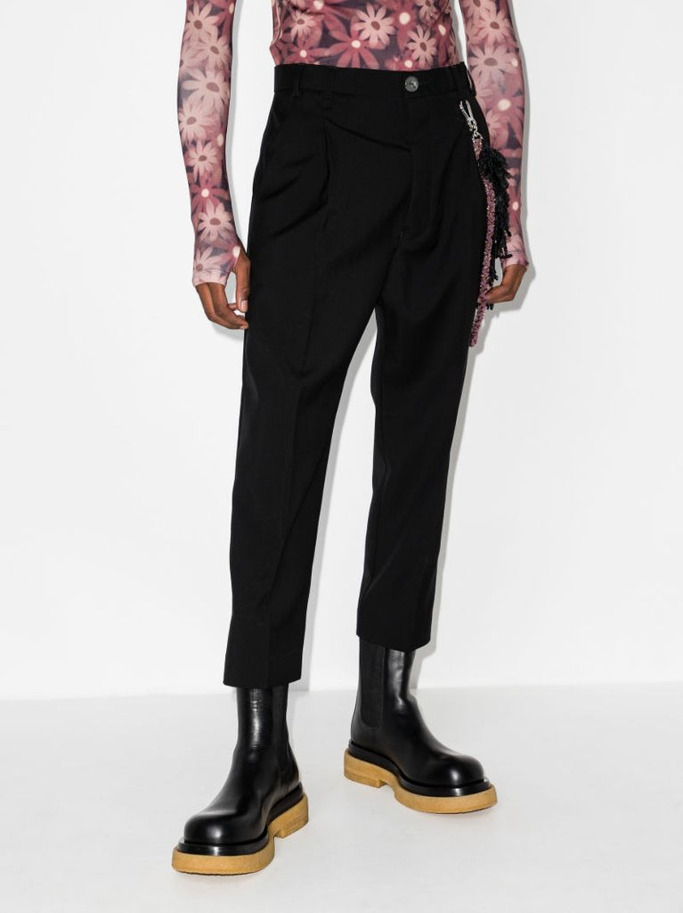 Tapered Cotton Trousers