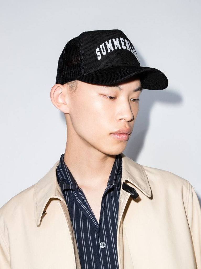 Black Summerland Corduroy Trucker Hat