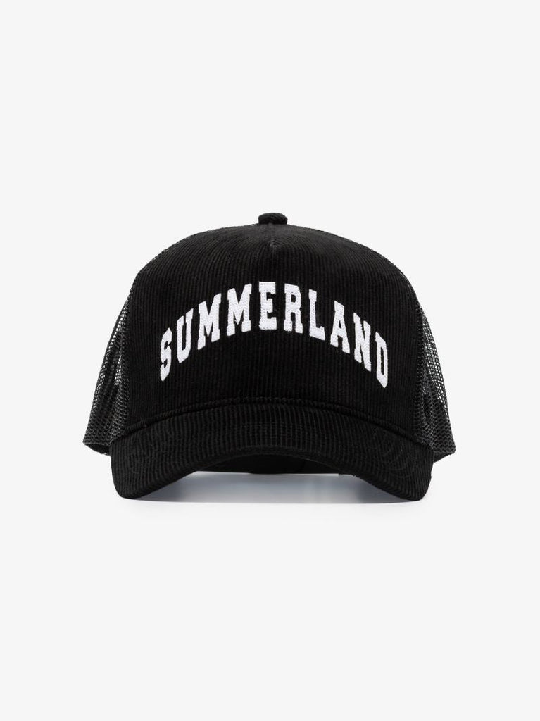 Black Summerland Corduroy Trucker Hat