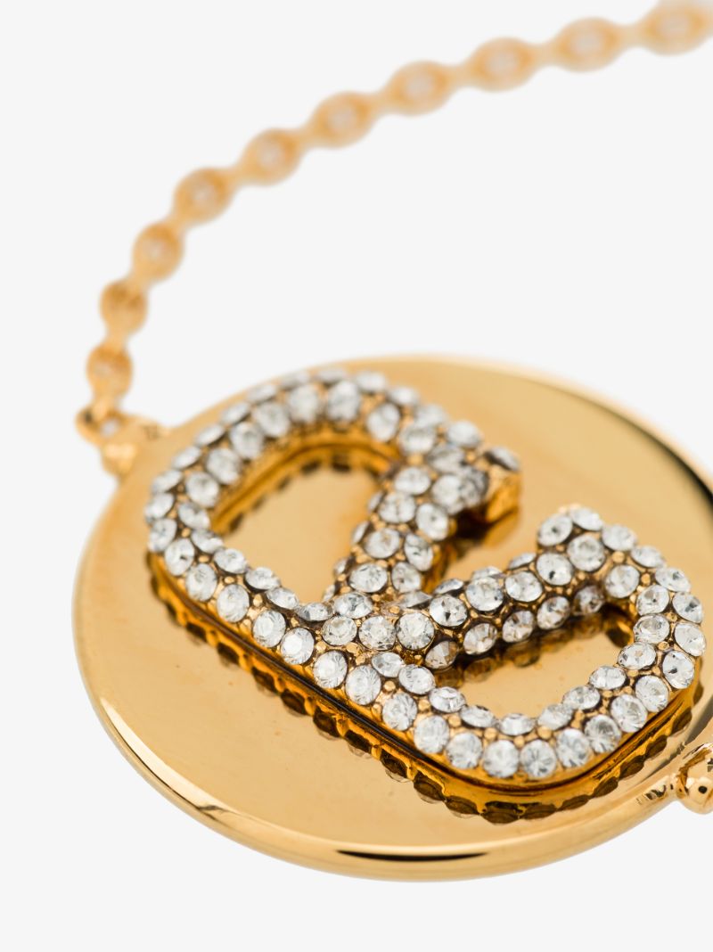 Gold Tone Vlogo Chain Bracelet