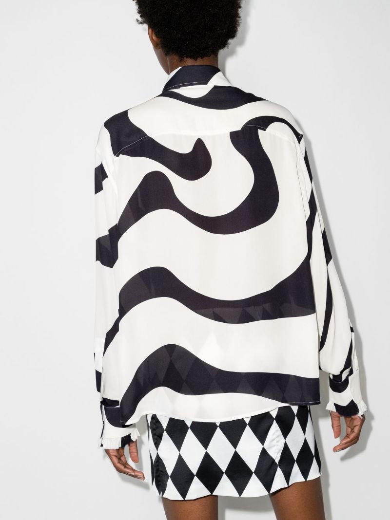 X Karl Lagerfeld Swirl Print Shirt