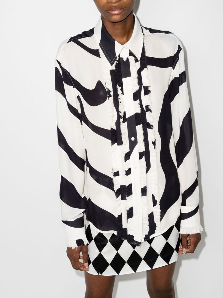 X Karl Lagerfeld Swirl Print Shirt