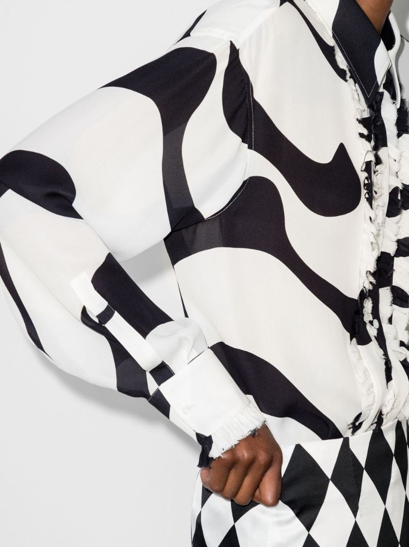 X Karl Lagerfeld Swirl Print Shirt