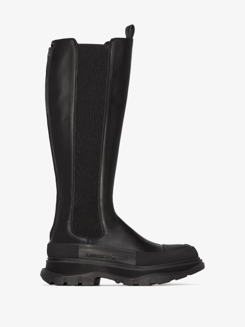 Black Tread Slick Boots