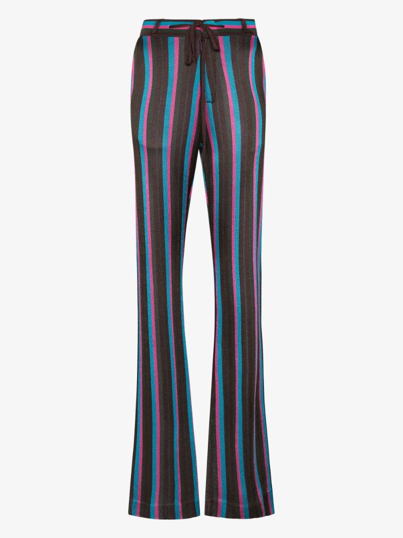 X K/karl Striped Trousers