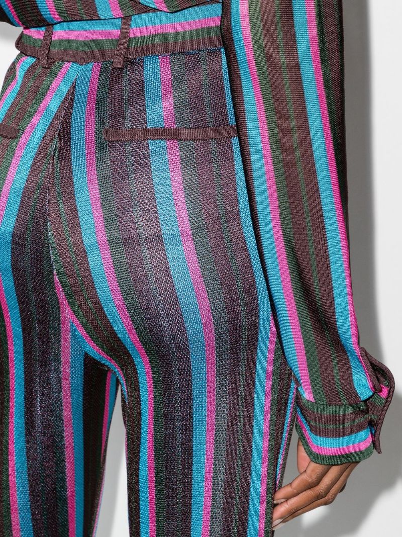 X K/karl Striped Trousers