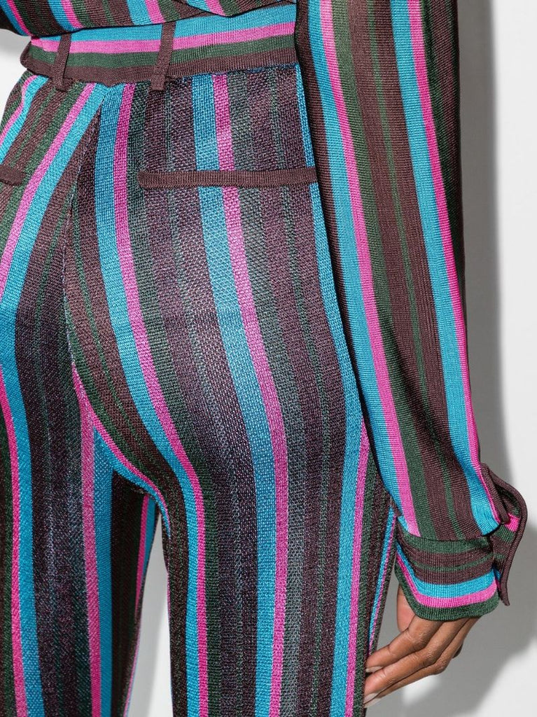 X K/karl Striped Trousers