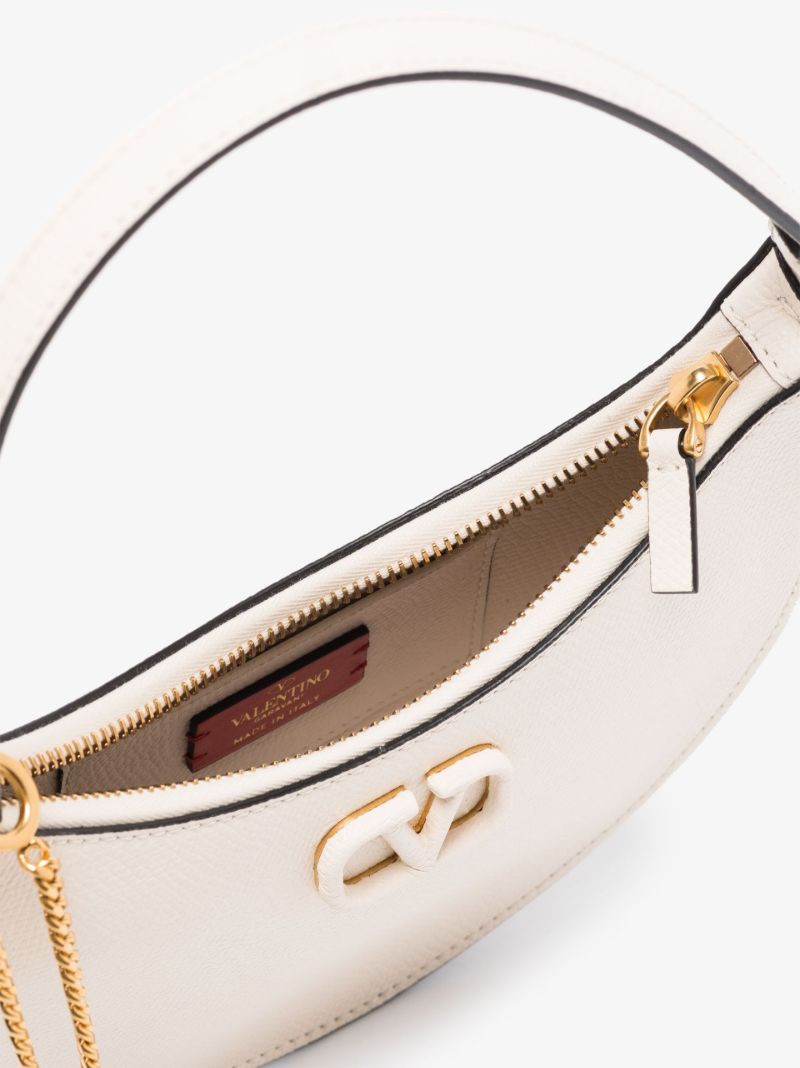 Neutral Vsling Mini Leather Shoulder Bag
