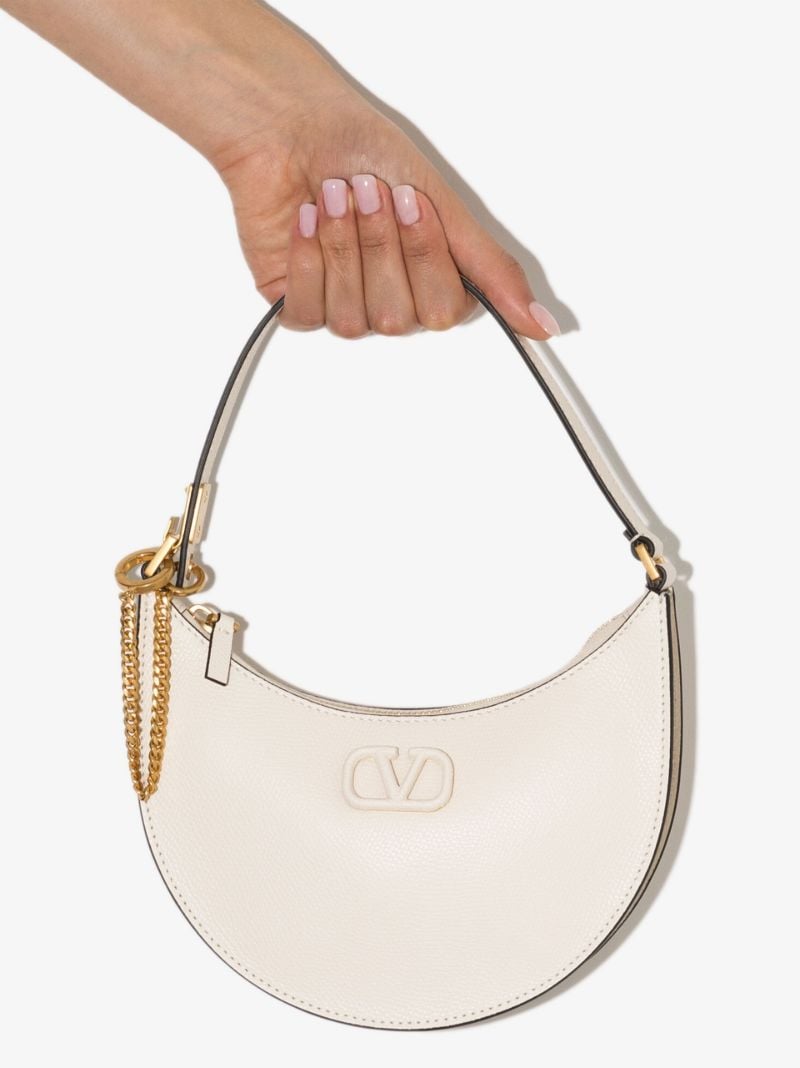Neutral Vsling Mini Leather Shoulder Bag