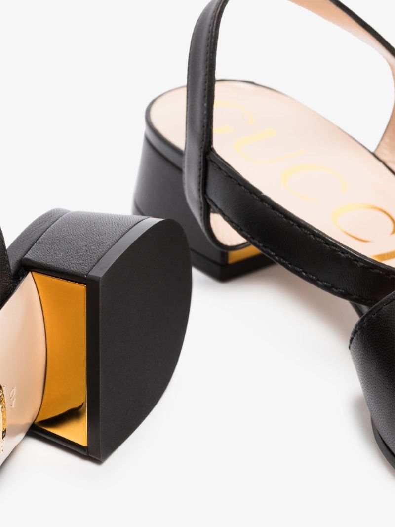 Black Baby 25 Leather Sandals