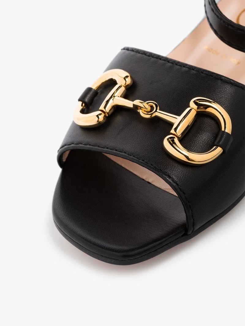 Black Baby 25 Leather Sandals