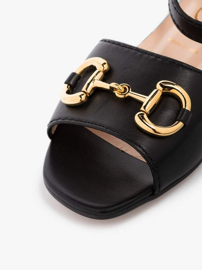 Black Baby 25 Leather Sandals